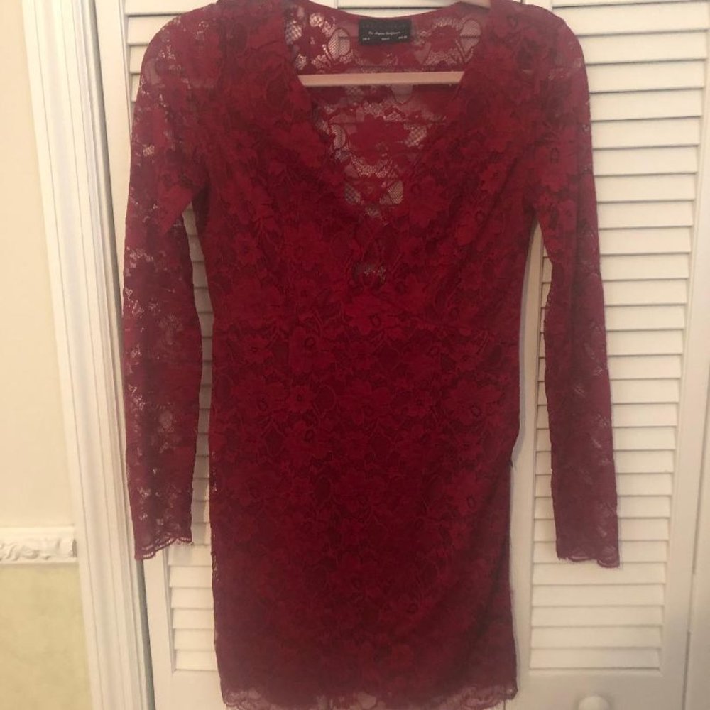 Maroon semi formal dress